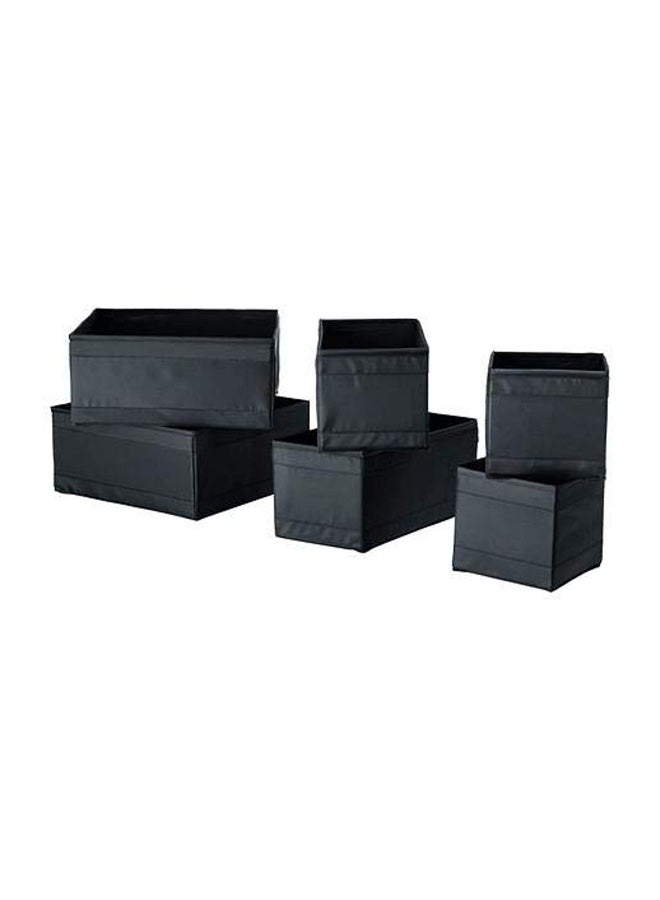 Generic 6-Piece Polyester Skubb Box Set Black 