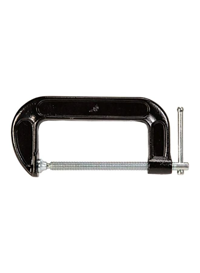 آيس ملزمة تثبيت على شكل حرف C بمسمار ربط مصبوب أسود/فضي 6بوصة