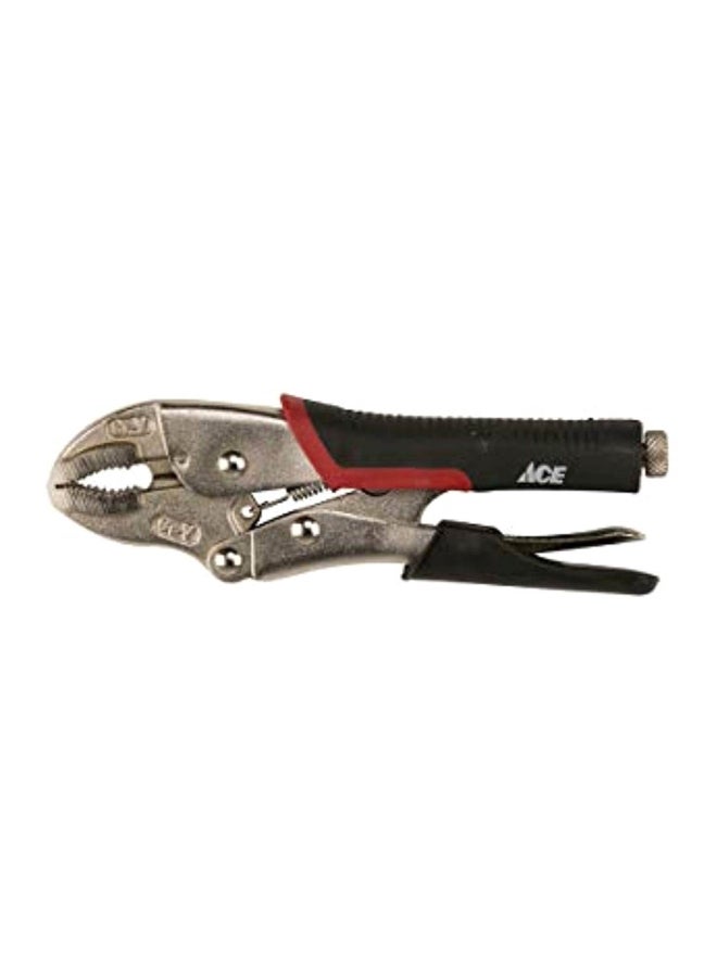 ACE Locking Plier With Comfort Grip Black/Silver/Red 18cm