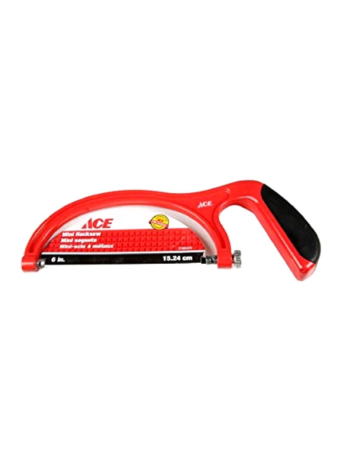 ACE Bow Style Mini Hacksaw Frame Red/Black