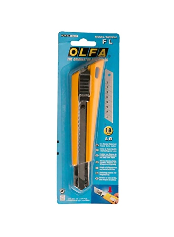 OLFA Heavy Duty Cutter With Blade Yellow/Silver 