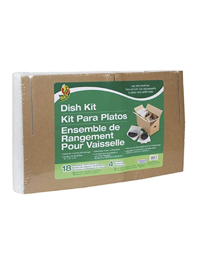 Duck 22-Piece Dish Moving Kit White - Image 2