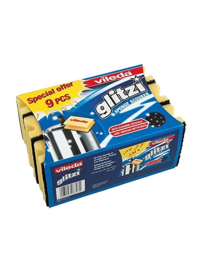 فيليدا طقم إسفنج غسيل أطباق مكون من 9 قطع فضي / بيج - Image 2