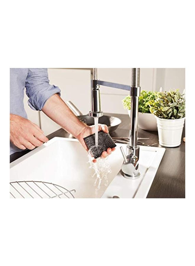 Vileda 2-Piece Glitzi PowerInox Sponge Set Black - Image 4