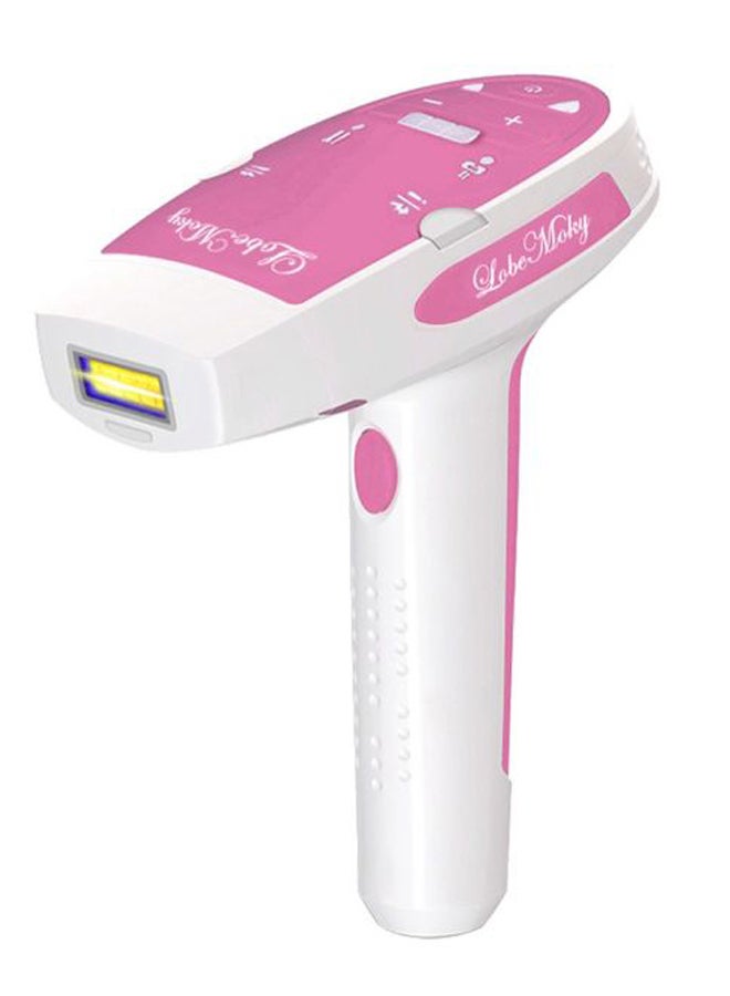 Plug-In Face And Body Permanent Hair Removal Tool Pink/White
