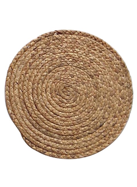 Round Kitchen Table Mat Brown