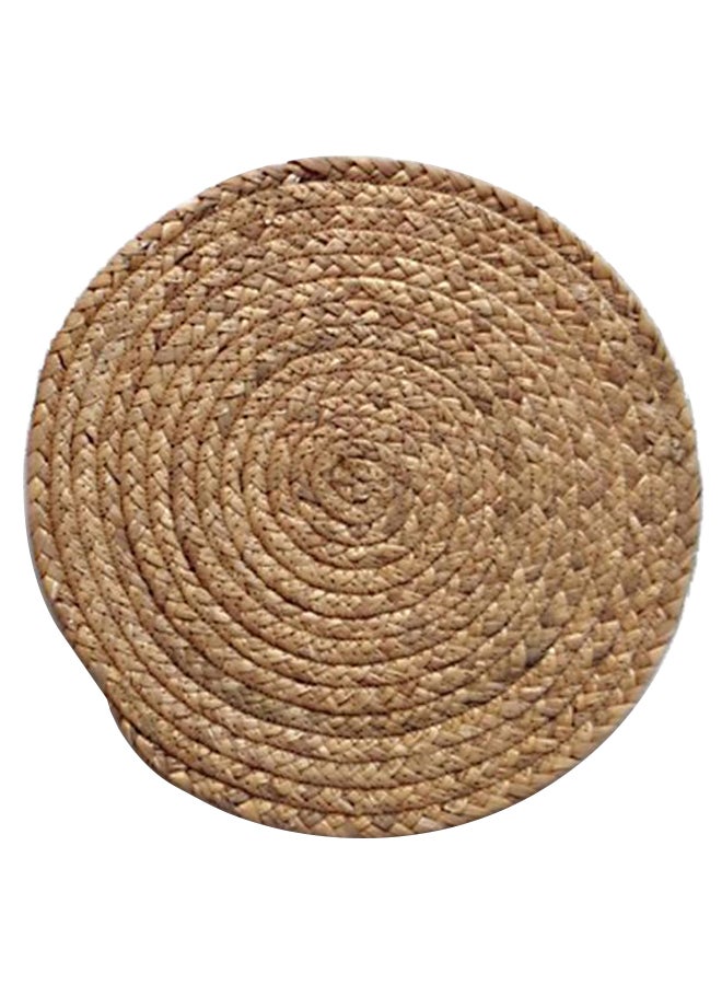 Round Kitchen Table Mat Brown 
