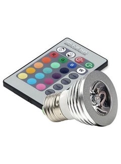 16 Color LED RGB Magic Light Bulb With IR Remote White