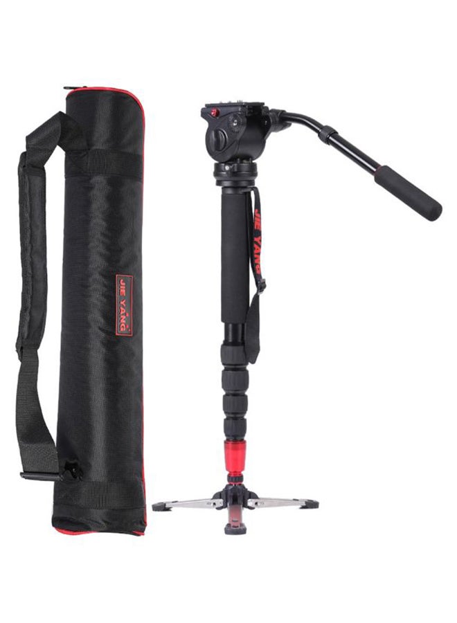 JIE YANG - Adjustable Professional Monopod With Fluid Head Black - Image 1