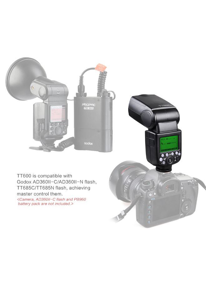 Camera Flash Speedlite Black