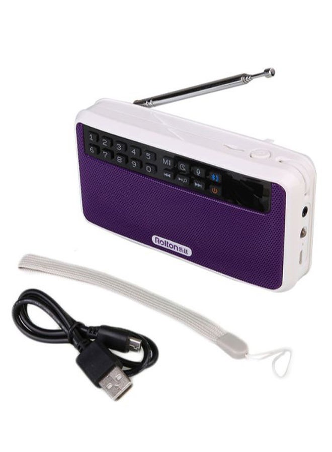 Bluetooth Subwoofer MP3 Player Speaker 113842_4 Purple/White