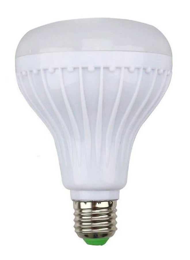 مصباح LED موسيقي محمول مزود بمكبّر صوت لاسلكي يعمل بتقنية البلوتوث أبيض