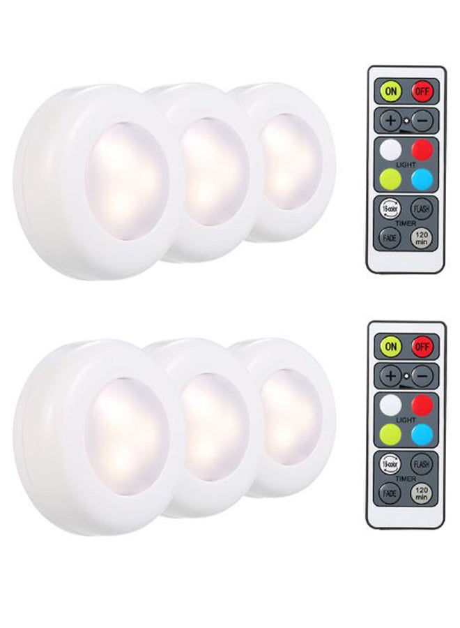 6-Piece Under Cabinet LED Lamp Set Multicolour