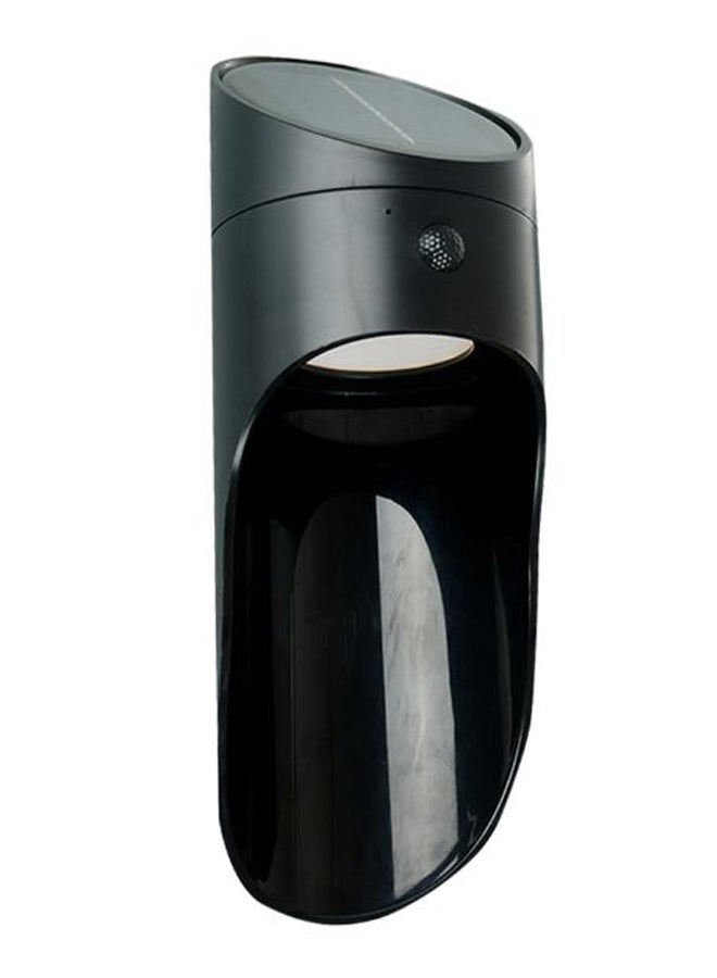Solar Power Timekeeping LED Wall Light Black 
