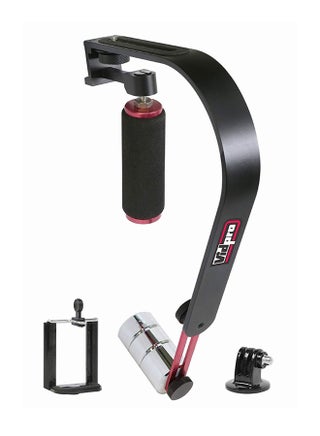 Handheld Video Stabilizer With Adapter For Panasonic PV-DV953 Black/Red - v1562864927/N27633301A_1