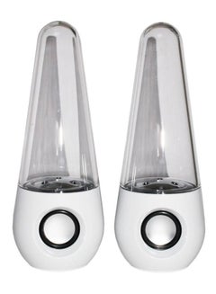 Water Stereo Fountain Dancing Speaker White/Clear