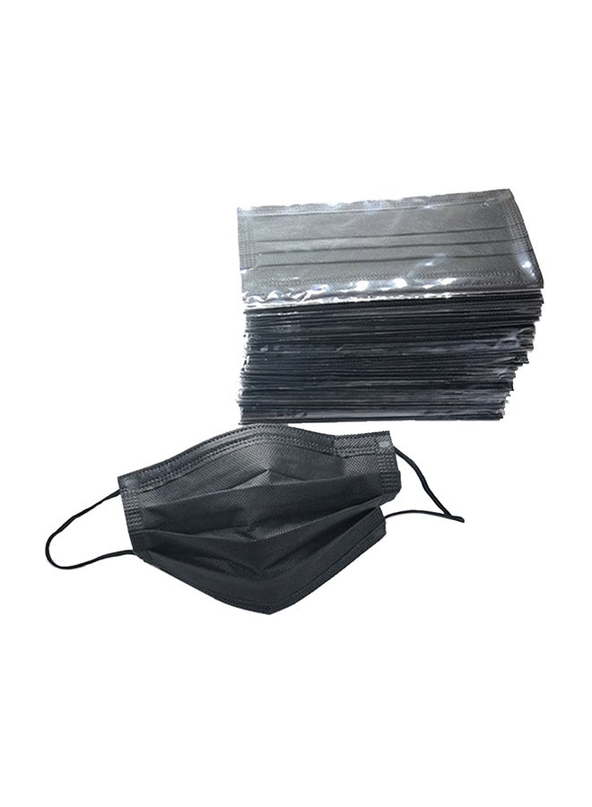 SFMW - (50-Piece)  Black Face Masks For Adults With Separate Envelope - Image 1