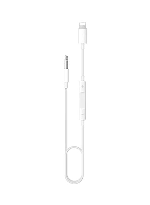 Lightning To 3.5mm Headphone Adapter For Apple iPhone 8/8 Plus White