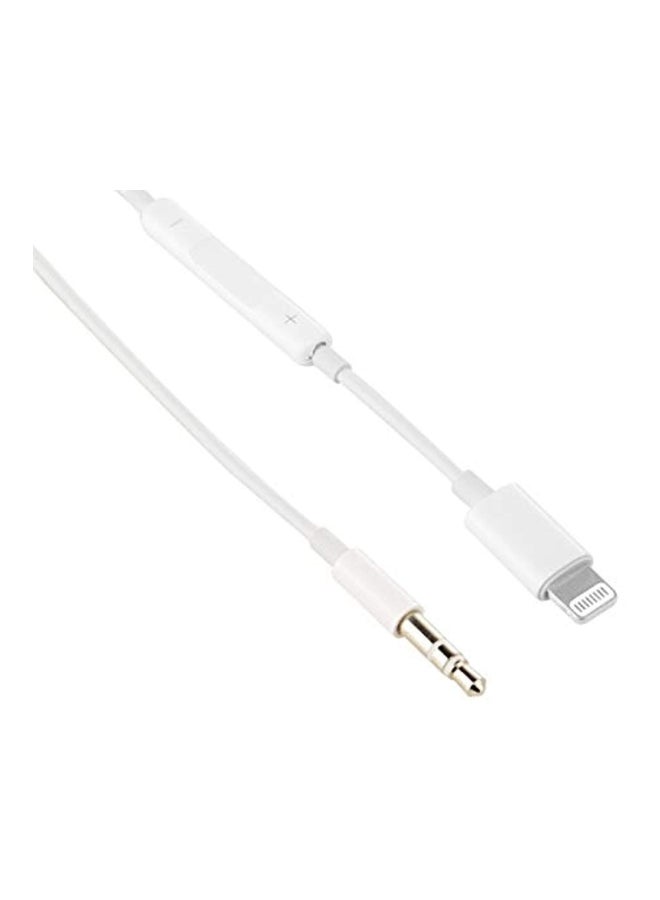 Generic - Lightning To 3.5mm Headphone Adapter For Apple iPhone 8/8 Plus White - Image 1