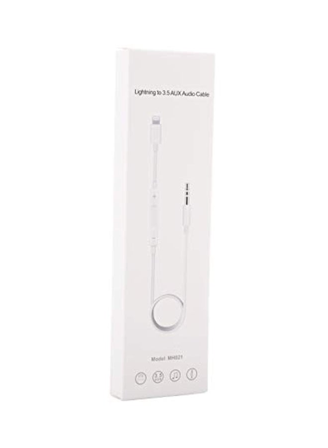 Generic - Lightning To 3.5mm Headphone Adapter For Apple iPhone 8/8 Plus White - Image 1