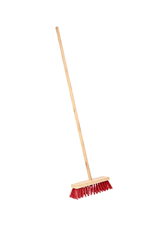 MoonLight Hard Bristles Broom Beige/Red  - Image 1