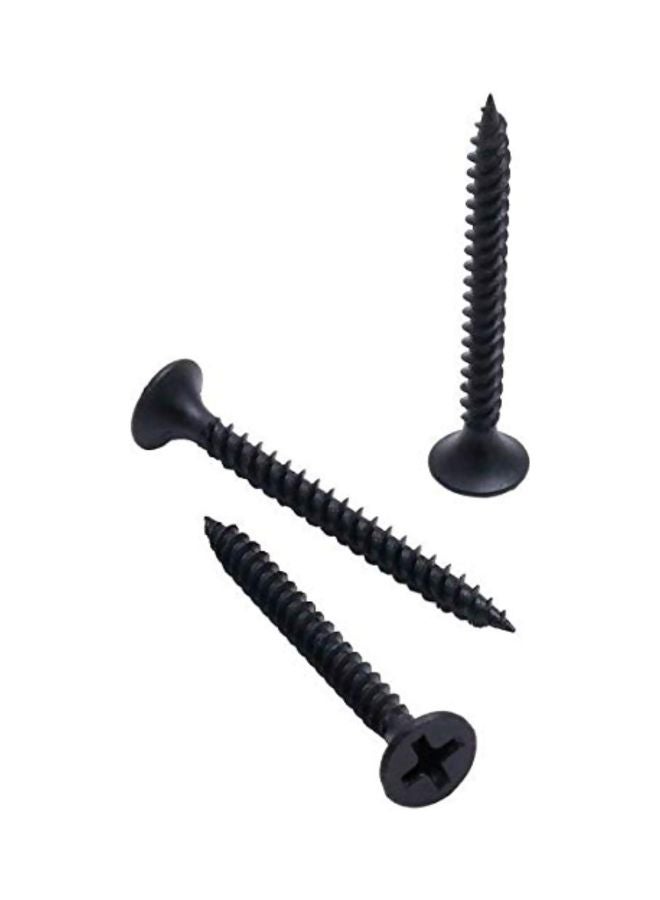 120-Piece Drywall Screw Set Black 6x1.25inch