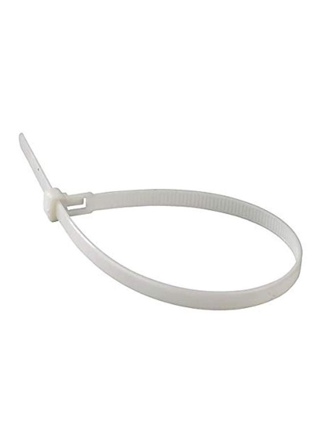 TAC 100-Piece Nylon Cable Tie Set White 10inch - Image 1