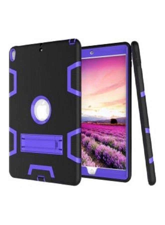 Hard Case Cover With Kick-Stand For Apple iPad Mini 4 7.9-Inch Black/Purple  - Image 2