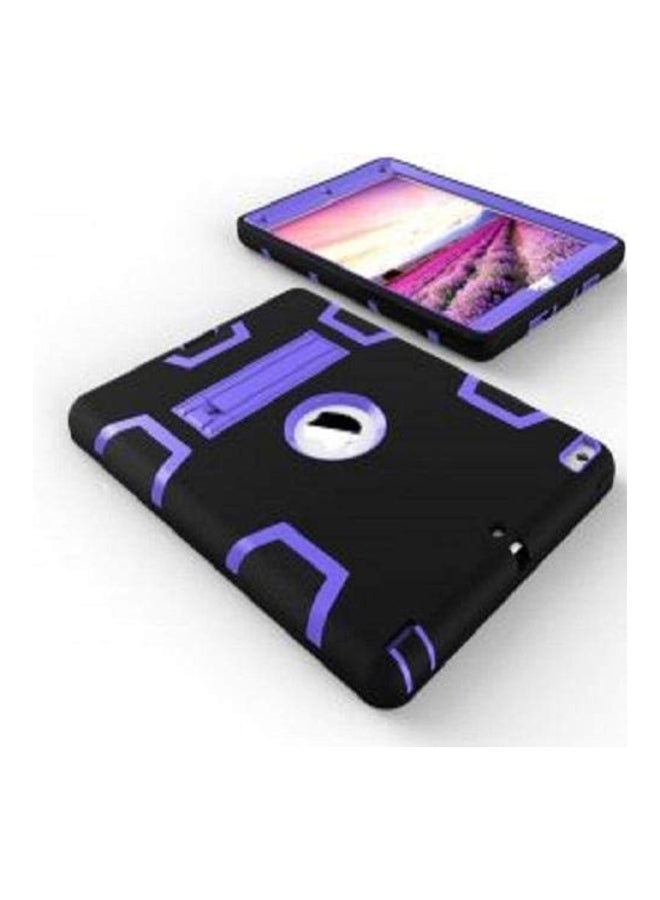 Hard Case Cover With Kick-Stand For Apple iPad Mini 4 7.9-Inch Black/Purple  - Image 4