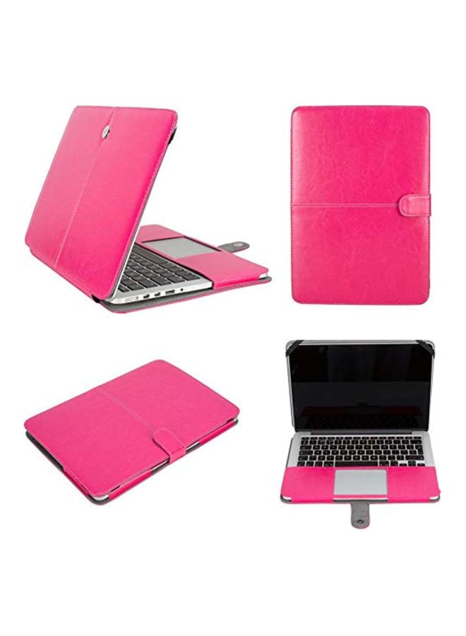 غطاء حماية قابل للطي لجهاز أبل ماك بوك آير مقاس 13 بوصة وردة حمراء - Image 2
