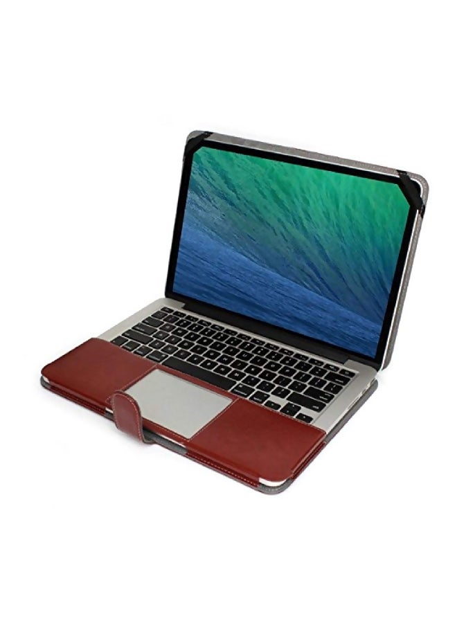 غطاء حماية للابتوب أبل ماك بوك 13 مقاس 13.3 بوصة بني - Image 4