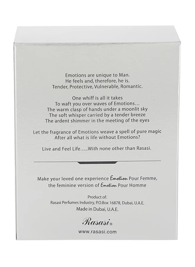 Rasasi Emotion Eau De Parfum Perfume For Men 100mlml