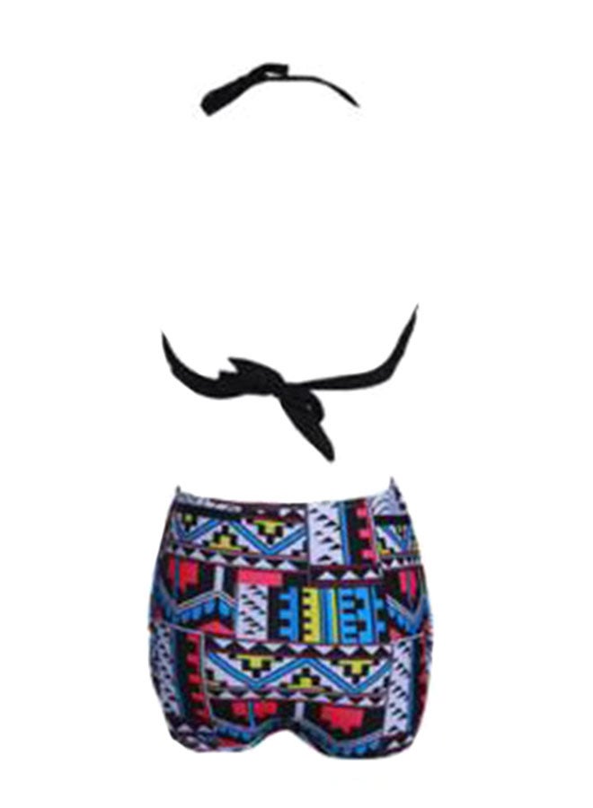 High-Waisted Swimwear Split Beach Set Multicolour - Image 2