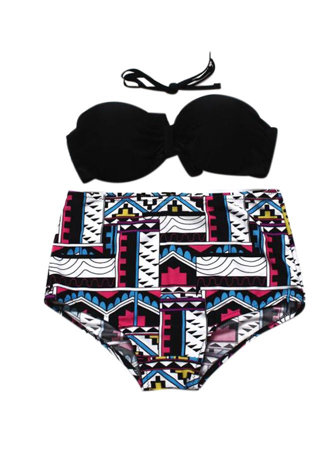 High-Waisted Swimwear Split Beach Set Multicolour - Image 3