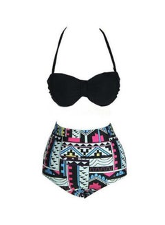 Generic High-Waisted Swimwear Split Beach Set Multicolour  - Image 1