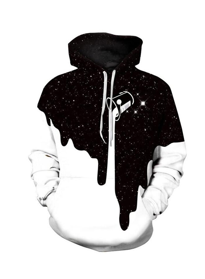 3D Print Hoodie Black/White - Image 1