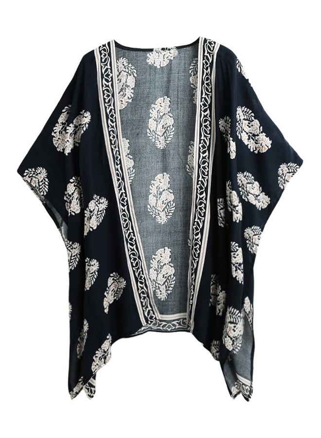 Bikini Cover-Up Kimono Black - Image 1