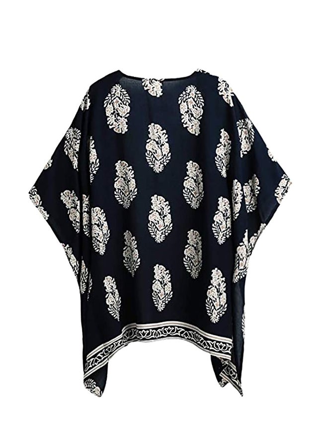 Bikini Cover-Up Kimono Black - Image 2