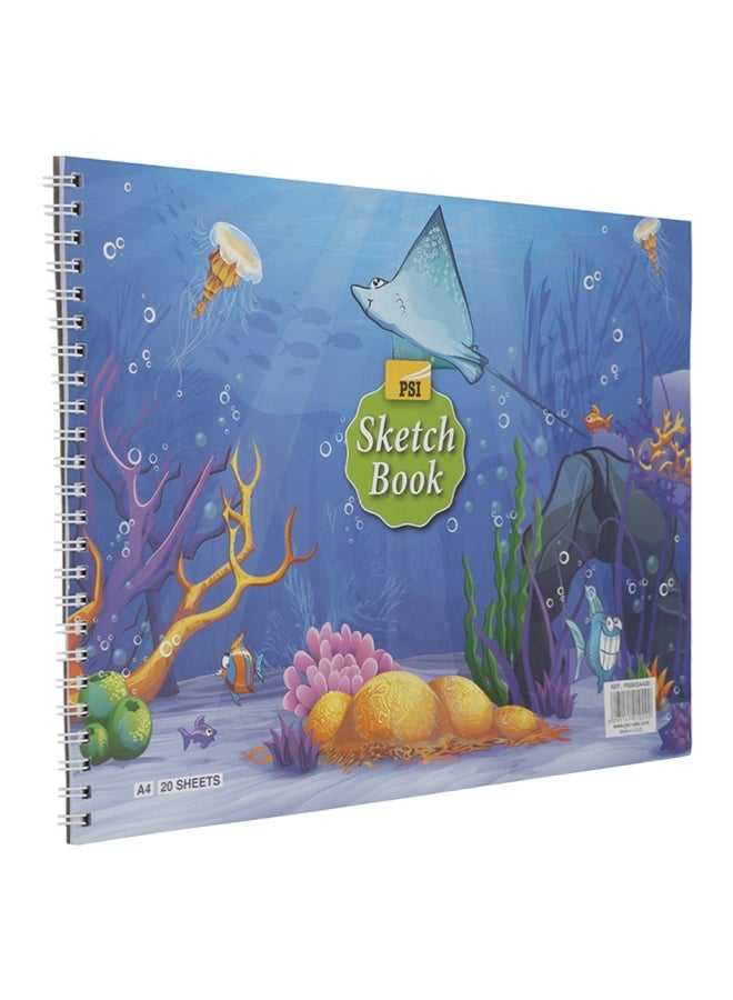 Psi Spiral Sketch Book Multicolour