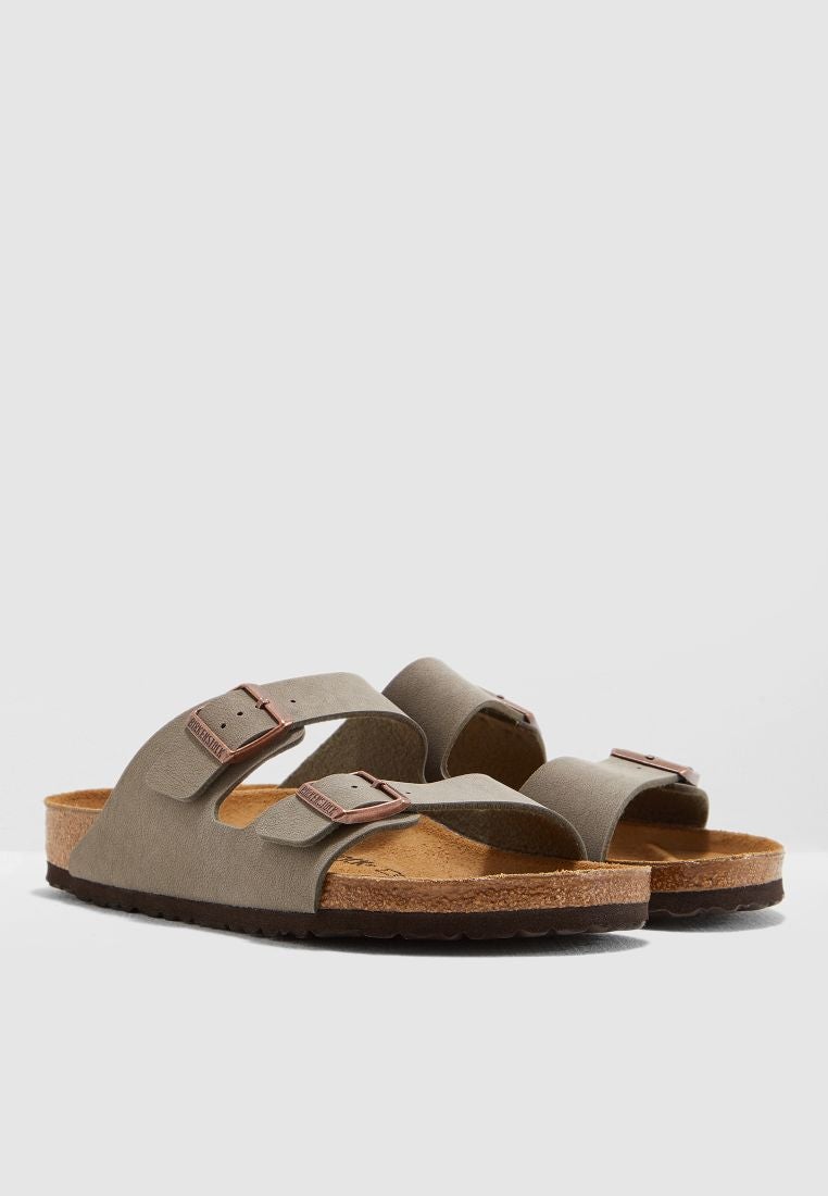 بيركنستوك صندل أريزونا مزود بإبزيمين رمادي/أخضر - Image 4
