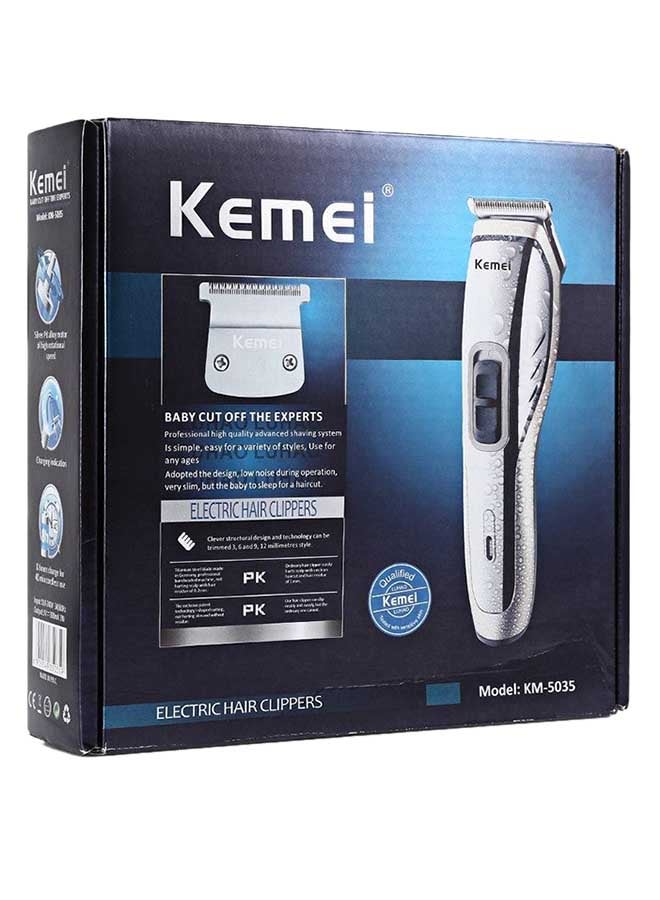 Kemei Hair Clipper Silver - Image 4