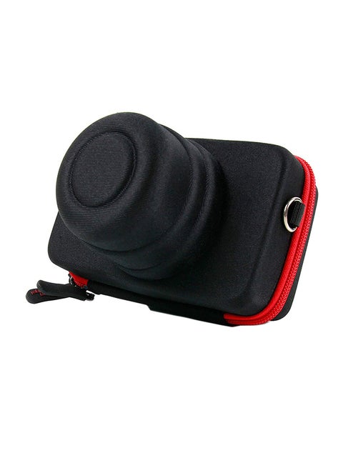 Fitting Protective Camera Case With Elastic Belt Loop Black/Red