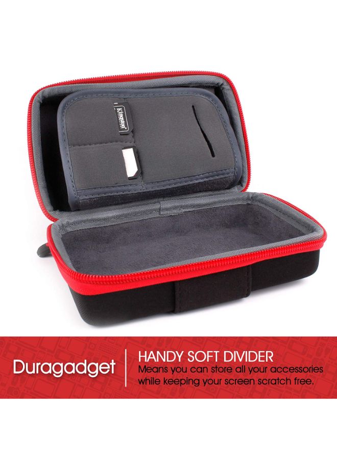 Fitting Protective Camera Case With Elastic Belt Loop Black/Red