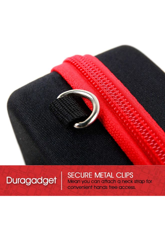 Fitting Protective Camera Case With Elastic Belt Loop Black/Red