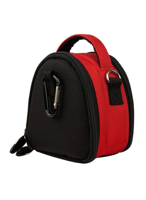 Laurel Handbag Case With Removable Shoulder Strap For Canon Digital Camera Black/Red