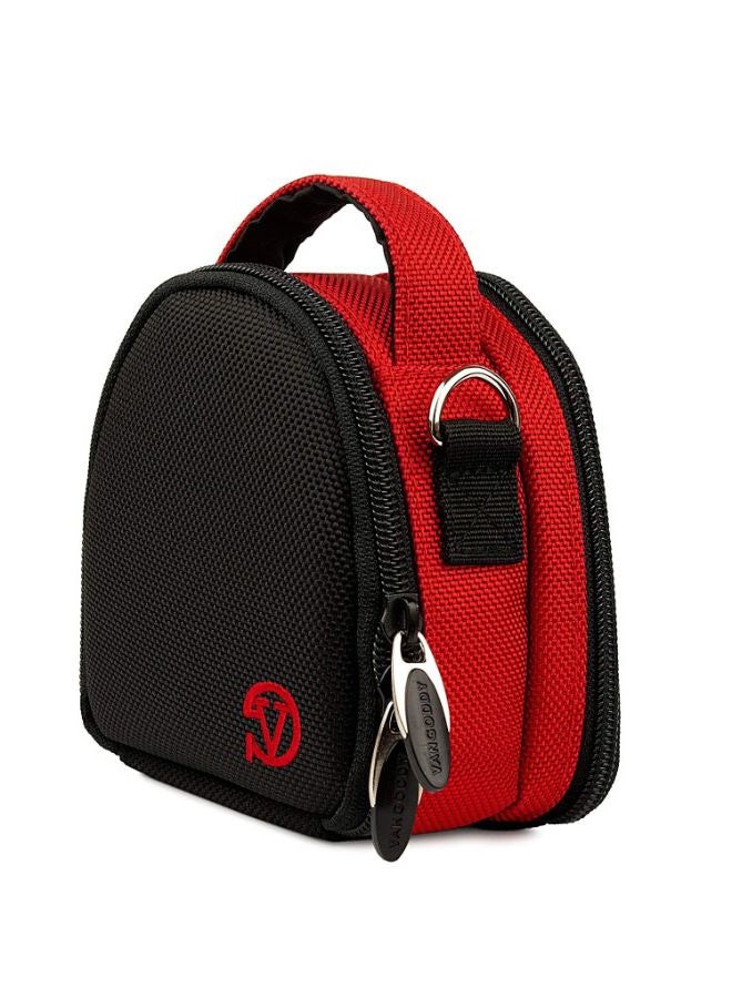 Laurel Handbag Case With Removable Shoulder Strap For Samsung Digital Camera Black/Red