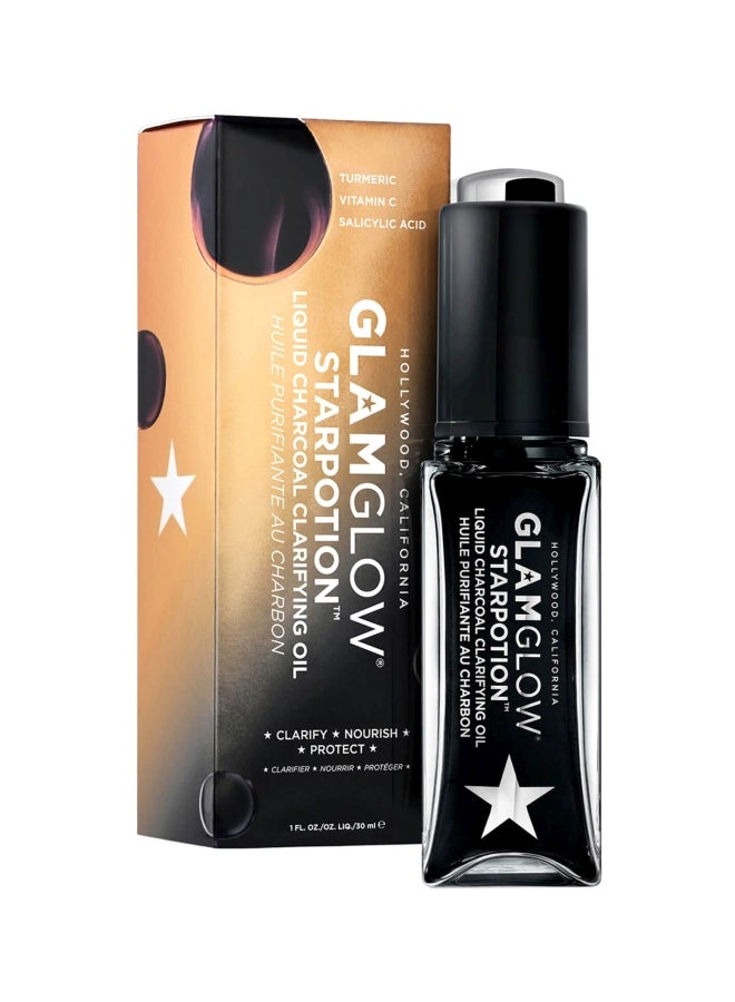 GLAMGLOW - Star Potion Liquid Charcoal Clarifying Oil 30ml - Image 1