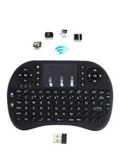 Wireless Mini Keyboard  With Touchpad Black