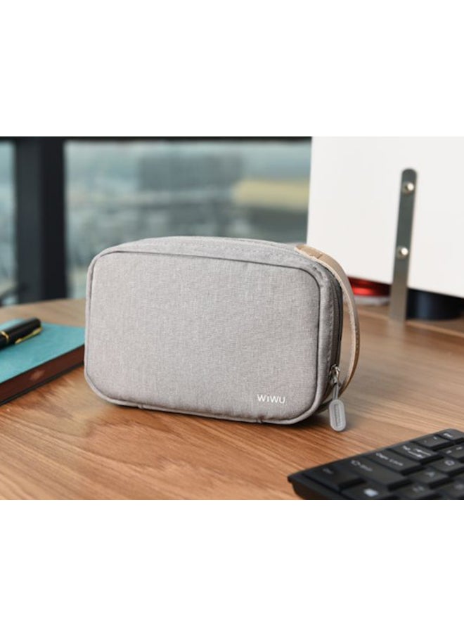Canvas Portable Tech Case Grey