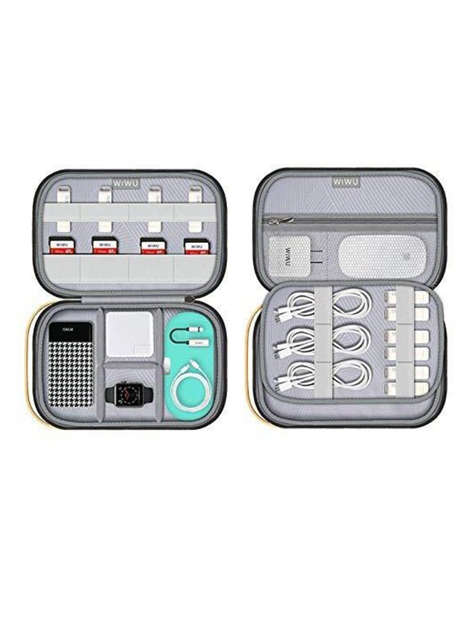 Canvas Portable Tech Case Grey
